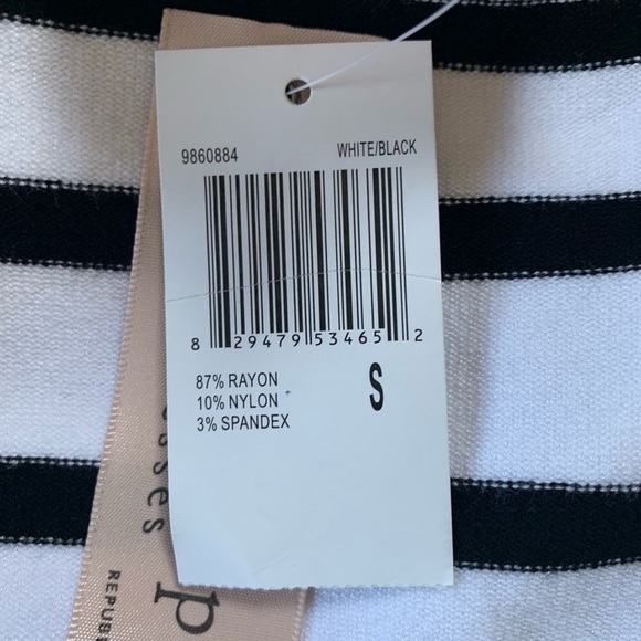 NWT Philosophy Striped Bodycon Dress Small - Picture 8 of 8